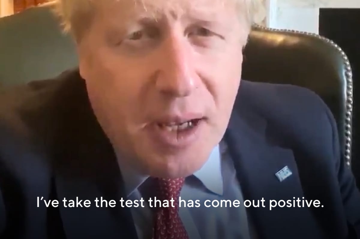 British Prime Minister Boris Johnson Has Tested Positive For Coronavirus