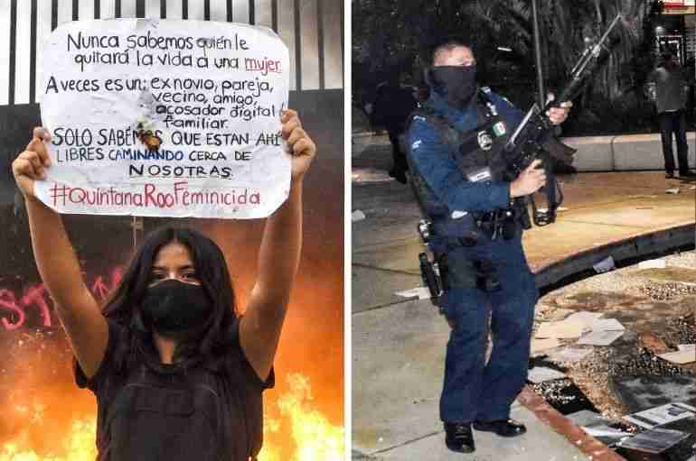 Women In Mexico Are Protesting After Police Opened Fire On People Protesting A Woman’s Murder