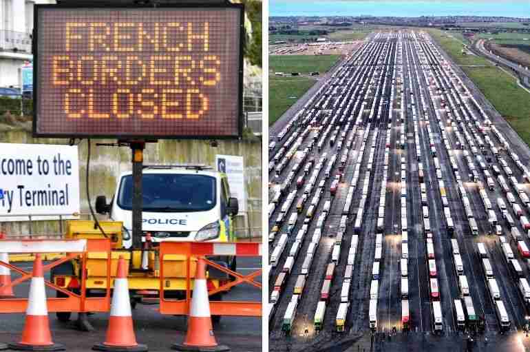 Thousands Of Trucks Are Trapped In The UK After France Shut Its Border Over A New COVID-19 Variant