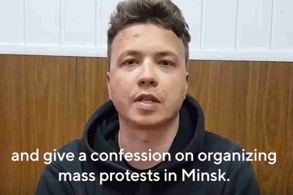 Belarus’ Government Released A “Confession” Video Of The Journalist It Arrested By “Hijacking” His Flight