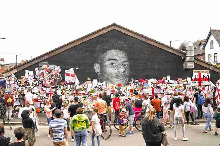 After This Black UK Soccer Player’s Mural Was Racially Defaced, People Covered It With Messages Of Love