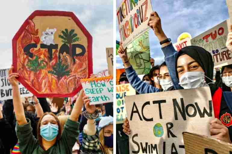 Thousands of Young Activists  Marched on the Streets To Call For Climate Action