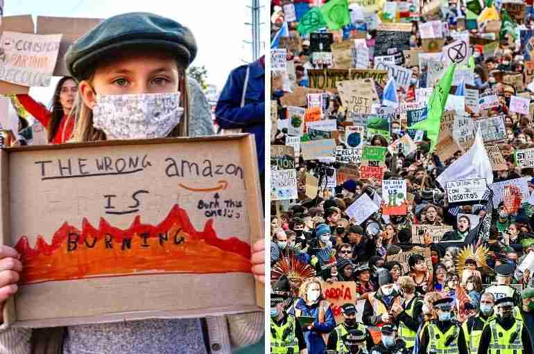 Hundreds Of Thousands Of People Around The World Held Protests For More Climate Action At COP26