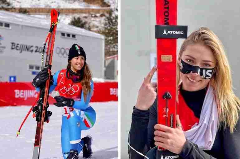 This Italian Skier Lent Her Rival Her Medal-Winning Skis To Compete At The Olympics And Left A Sweet Note