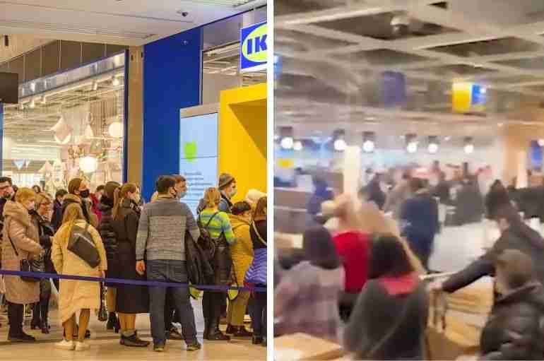 IKEA Is Shutting Its Stores In Russia Over Ukraine And Russian People Are Going On A Panic Buying Frenzy