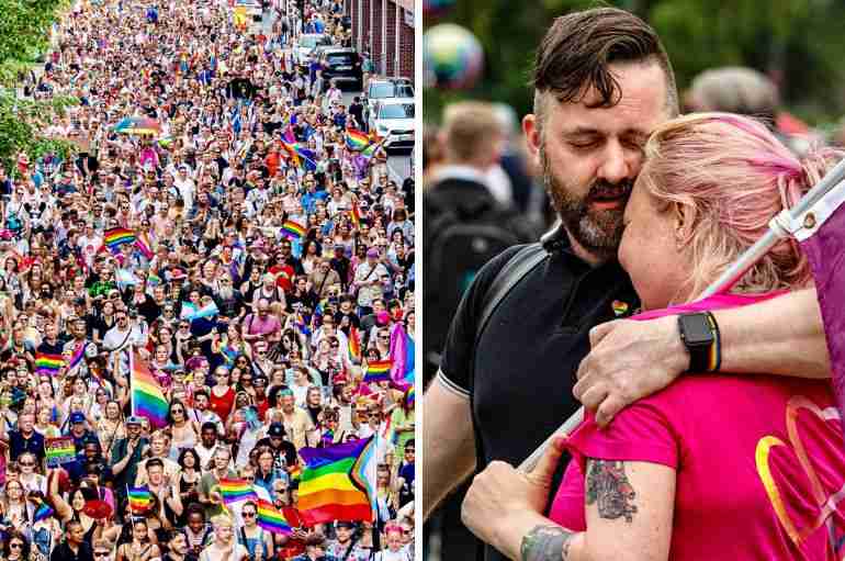 After A Gunman Killed Two People Outside A Gay Bar In Norway, People Held A Pride Parade Against Hate