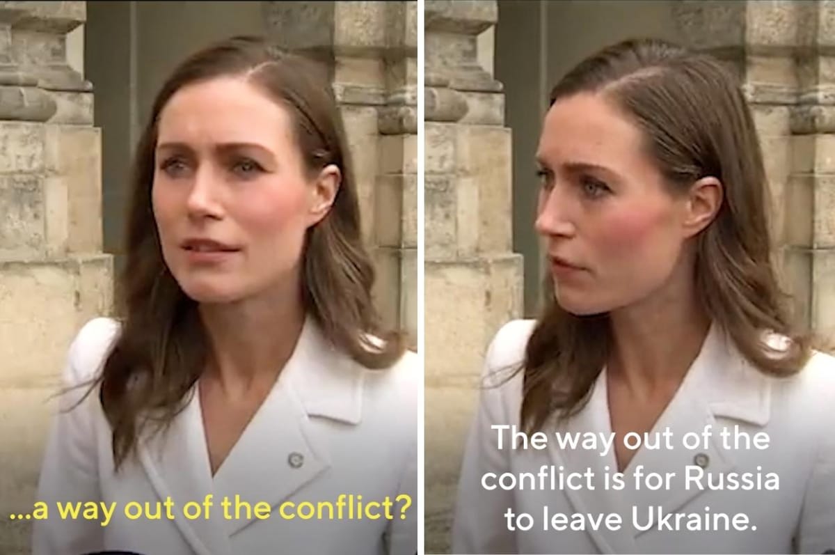 Finland’s Prime Minister Was Asked If There’s A Way Out Of The War In Ukraine And Her Answer Was Iconic