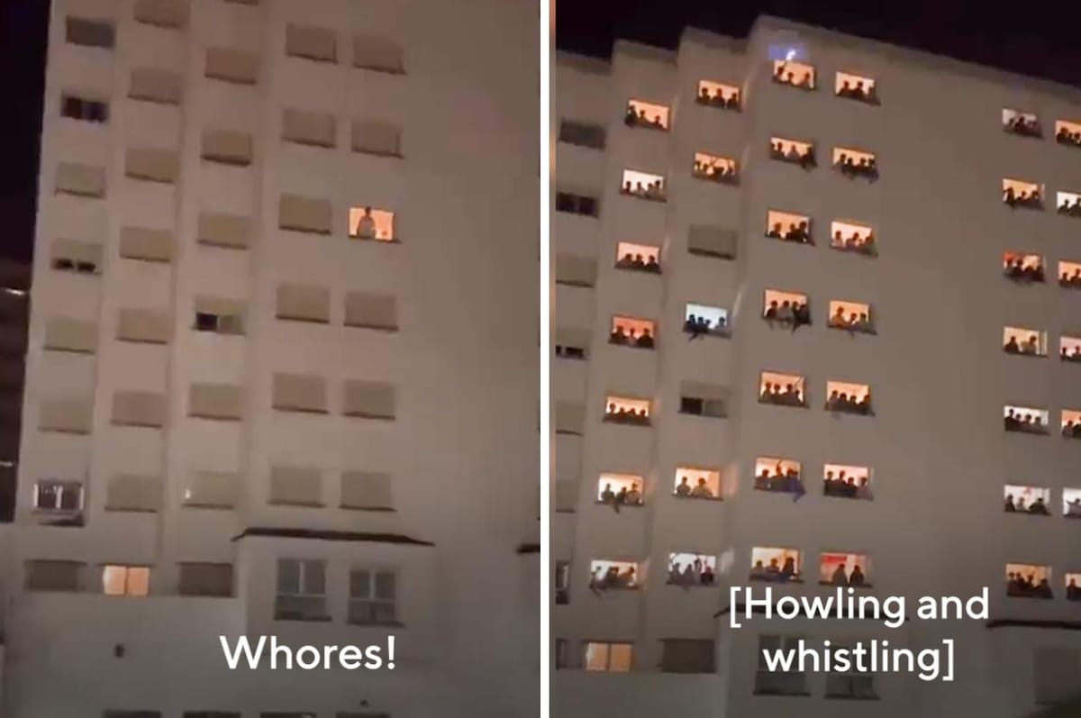 More Than 100 Men At A Male Dorm In Spain Held A “Mass Catcall” At A Women’s Dorm And It’s Horrifying