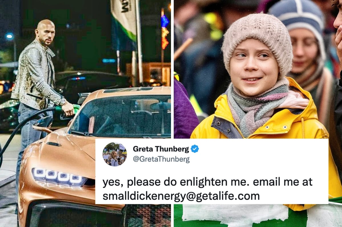 Andrew Tate Taunted Greta Thunberg About His Cars’ Emissions On Twitter And Her Response Was Iconic