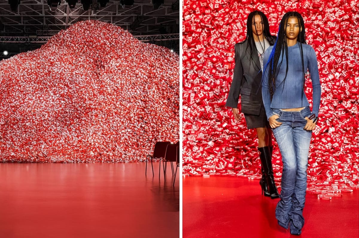 diesel durex condom mountain milan fashion week 2023