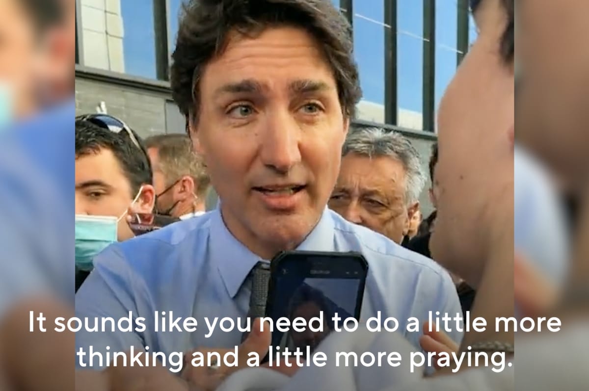 An Anti-Abortion Supporter Tried To Confront Canadian Prime Minister Justin Trudeau But He Completely Shut Him Down