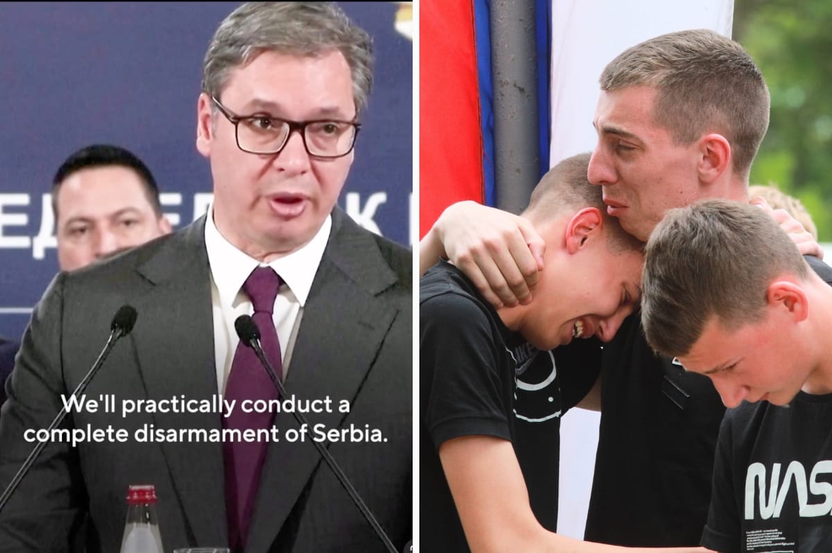 Serbia’s President Said The Country Will Be “Disarmed” After Two Mass Shootings In Less Than Two Days