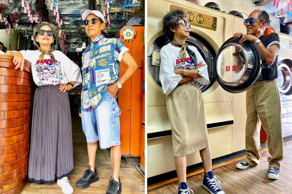 The Grandma From The Iconic Taiwanese Couple Who Dressed Up In Clothing Left At Their Laundry Shop Has Died