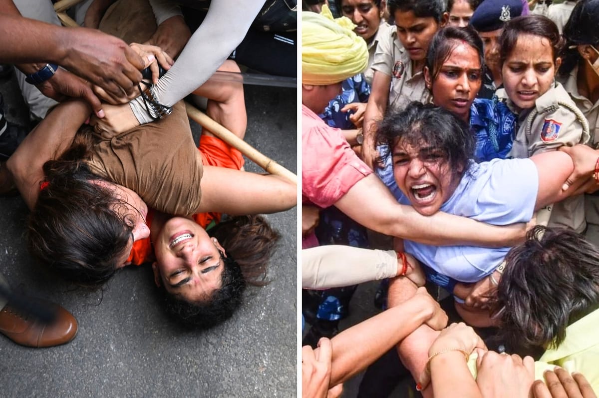 Indian Police Cracked Down On And Detained These Women Wrestlers For Protesting Sexual Harassment