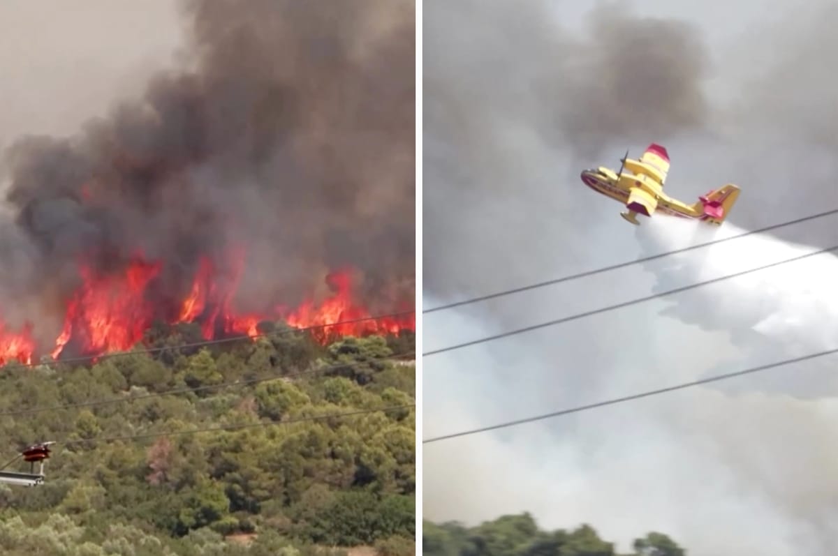 Wildfires Are Blazing Through Greece’s Rhodes As An Intense Heatwave Scorches Through Europe