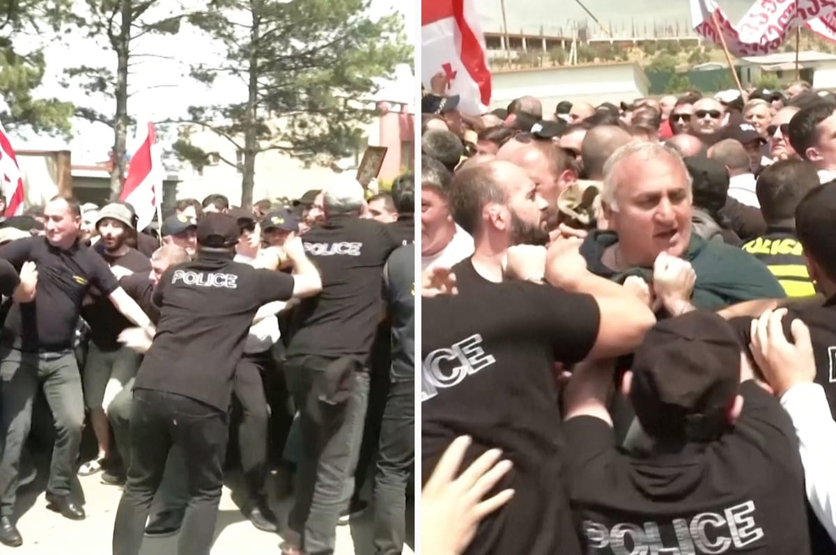 A Huge Far-Right, Anti-LGBTQ Mob Attacked The Pride Event In Georgia, Forcing It To Be Canceled