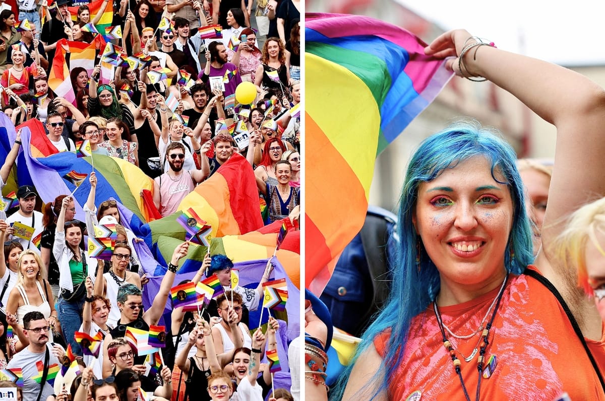 Tens Of Thousands Of People In Romania Held Its Biggest Ever Pride March To Celebrate LGBTQ Rights