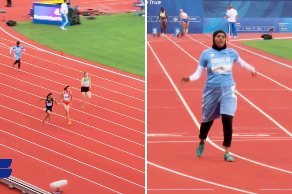 This Somali Runner Was So Slow To Finish An International 100-Meter Race And People Have Questions