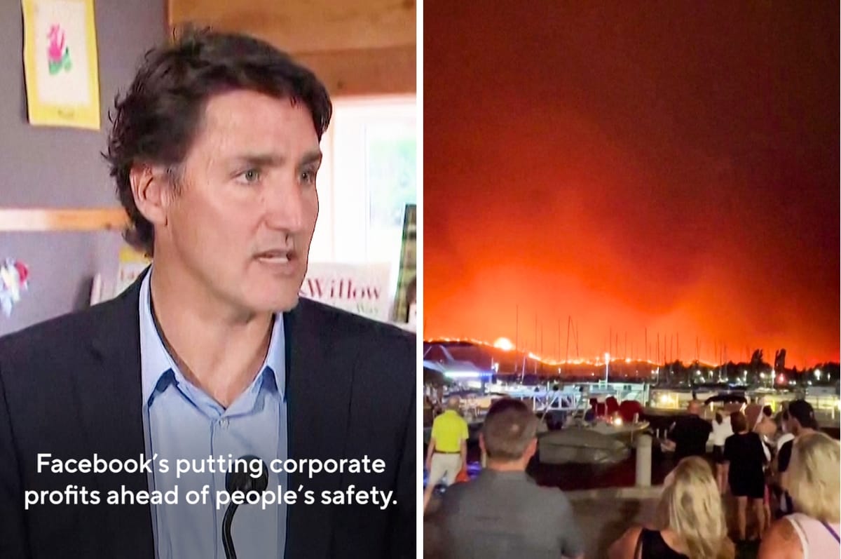 Canadian Prime Minister Justin Trudeau Slammed Meta For Blocking News On Canada’s Worst Wildfires
