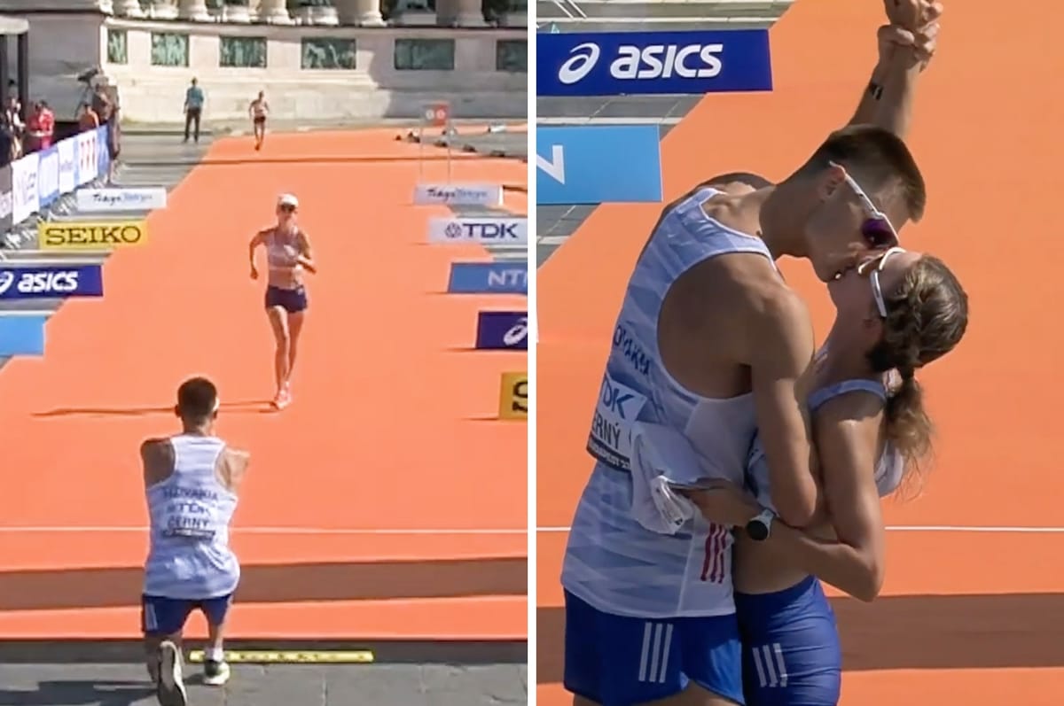 This Slovakian Woman Race Walker’s Boyfriend Proposed To Her At The Finish Line And It’s So Sweet
