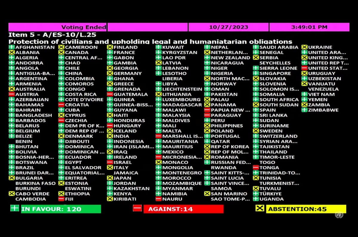 un gaza ceasefire countries