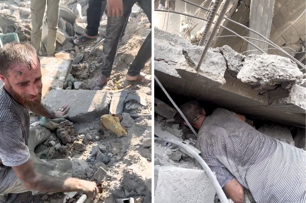 This Palestinian Dad Was Seen Calling Out For His Children Buried In The Rubble And It’s Heartbreaking