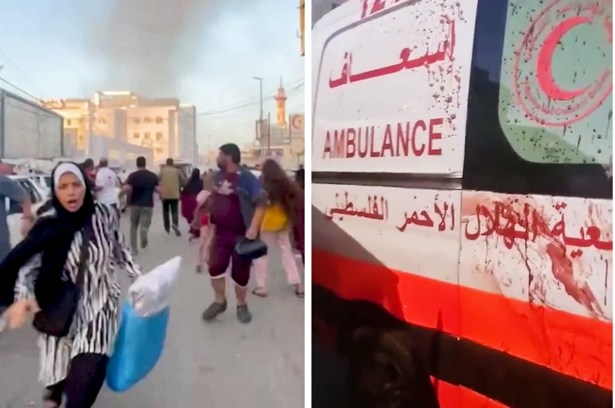 Israel Has Bombed Ambulances Carrying Patients Outside Gaza’s Biggest Hospital, Killing 15 People