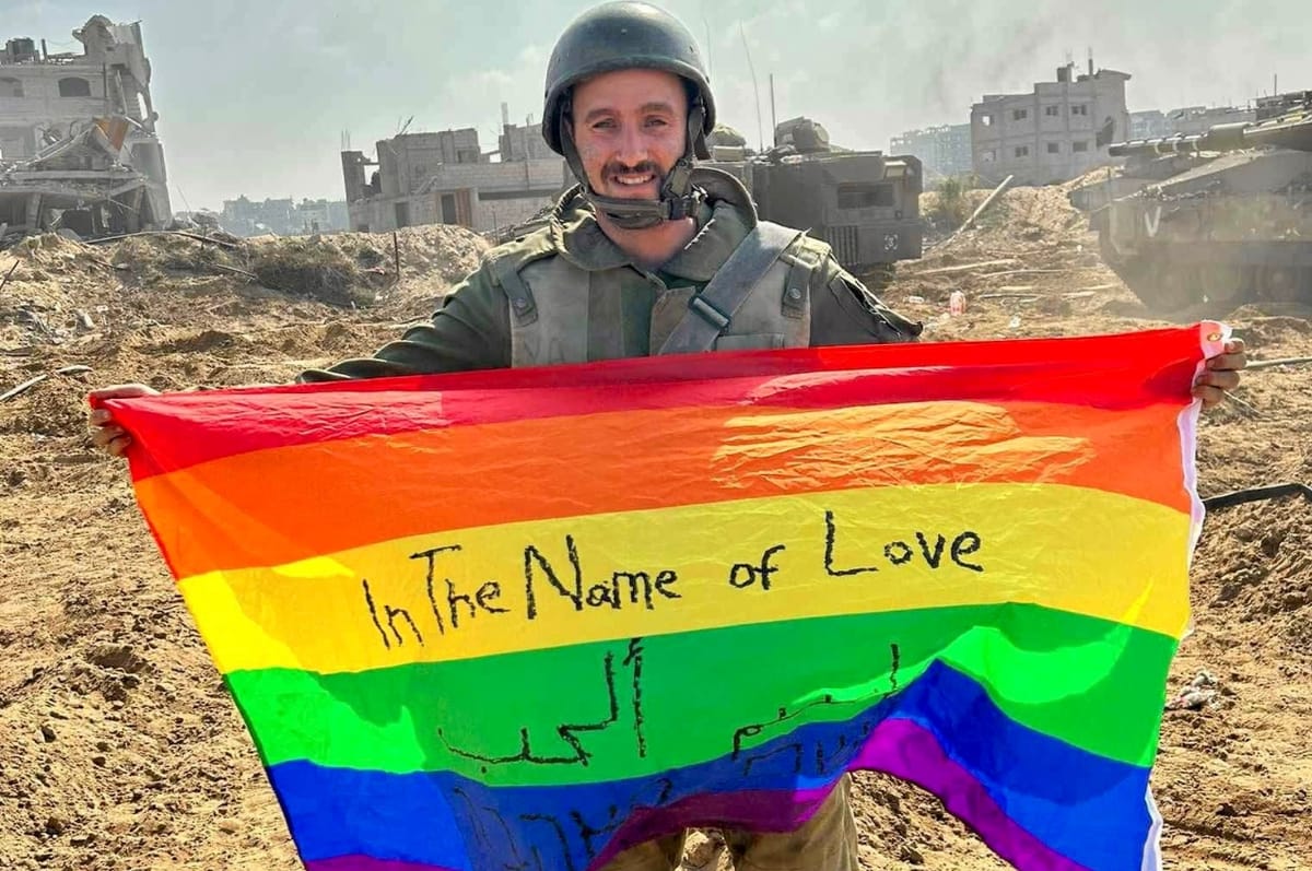 This Gay Israeli Soldier Held Up A Pride Flag During Israel’s Invasion Of Gaza And Caused A Huge Controversy