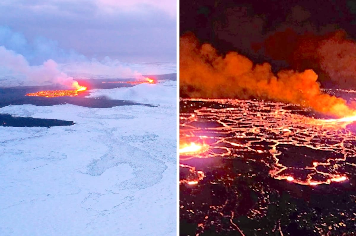 A Volcano In Iceland Has Finally Erupted After Weeks Of Causing Earthquakes And It Looks Unreal