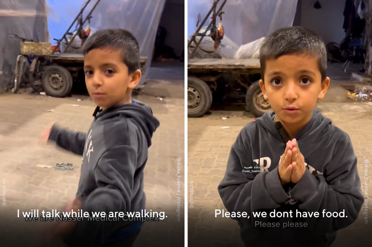 This Eight-Year-Old Palestinian Boy Asked A Journalist To Film Him So He Can Also Report On Gaza Like Her