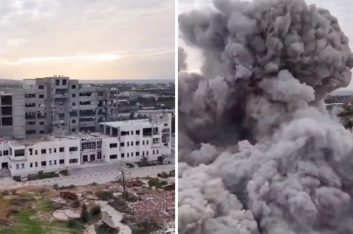 israel bombs gaza israa university