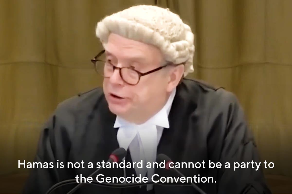 This British Lawyer For South Africa Explained Why It Did Not File A Case Against Hamas At The ICJ