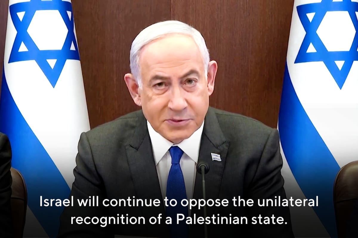 Israel’s Government Has Formally Approved The Prime Minister’s Plan To Reject Creating A Palestinian State