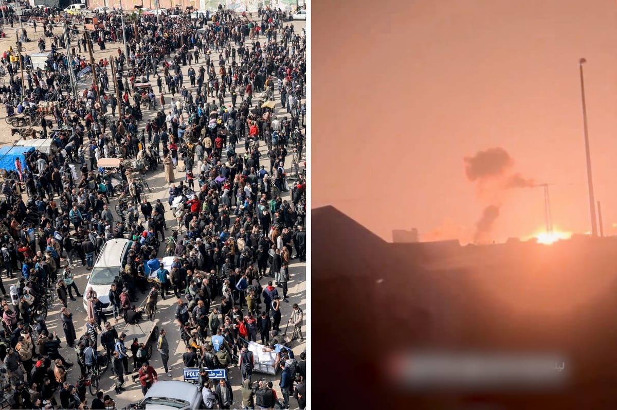 israel rafah gaza invasion bombing million trapped