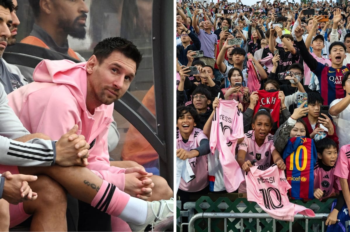 Argentine Soccer Star Lionel Messi Sat Out At A Friendly Football Match In Hong Kong And Ctaused a Huge Controversy