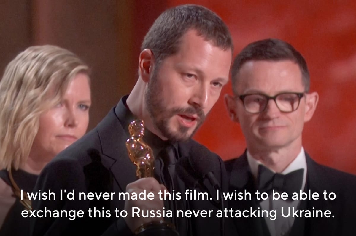 This Ukrainian Director Gave A Moving Speech After He Won An Oscar For His Documentary On Russia’s Invasion