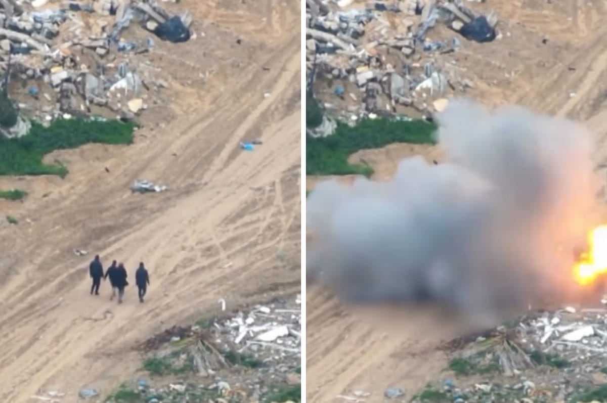 Leaked Drone Footage Has Shown Israel Directly Bombed And Killed Four Unarmed Civilian Men In Gaza