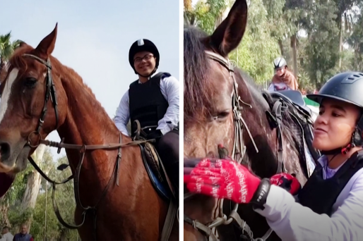 egypt horse riding children mental disabilities