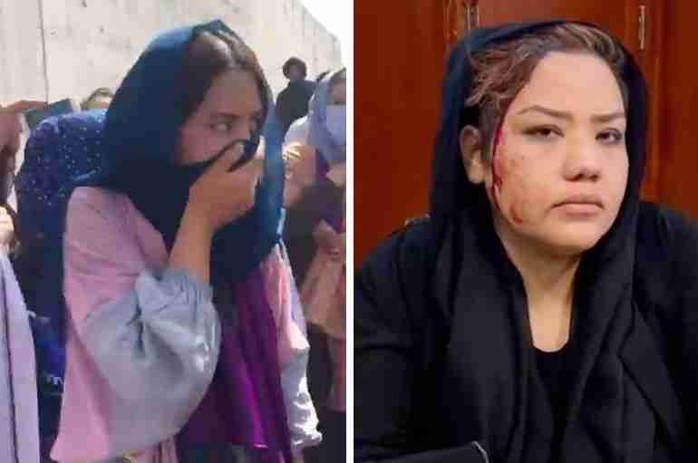 afghan women protest violence taliban kabul