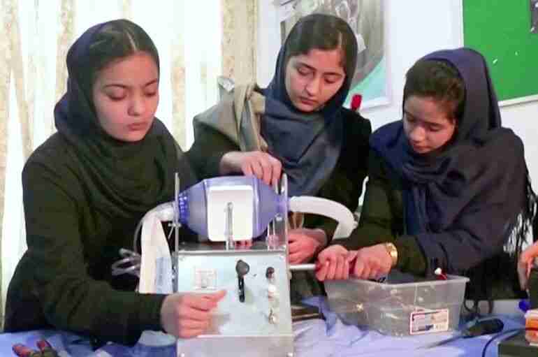afghanistan girls robotics team qatar mexico