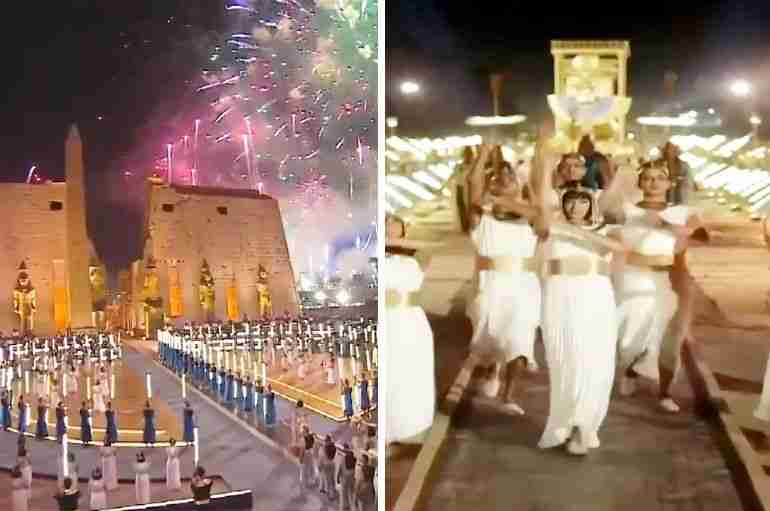 egypt avenue sphinxes luxor opening ceremony