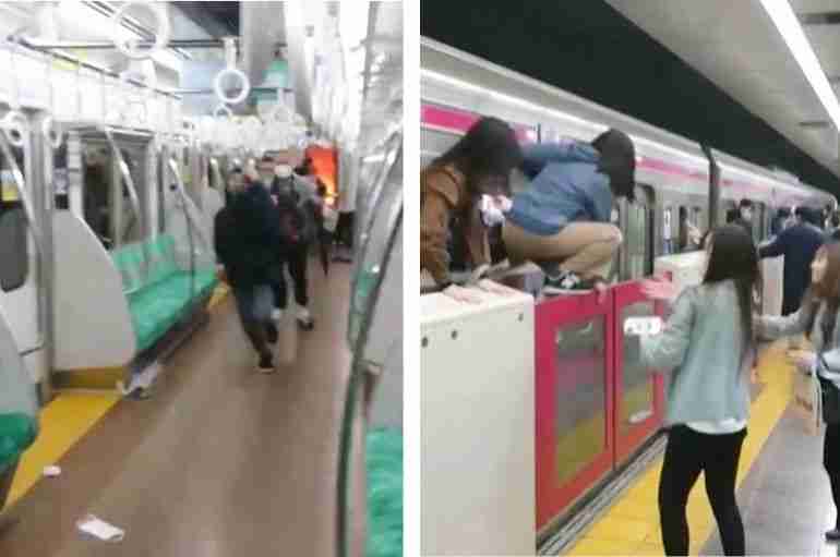 japan train stabbing joker halloween