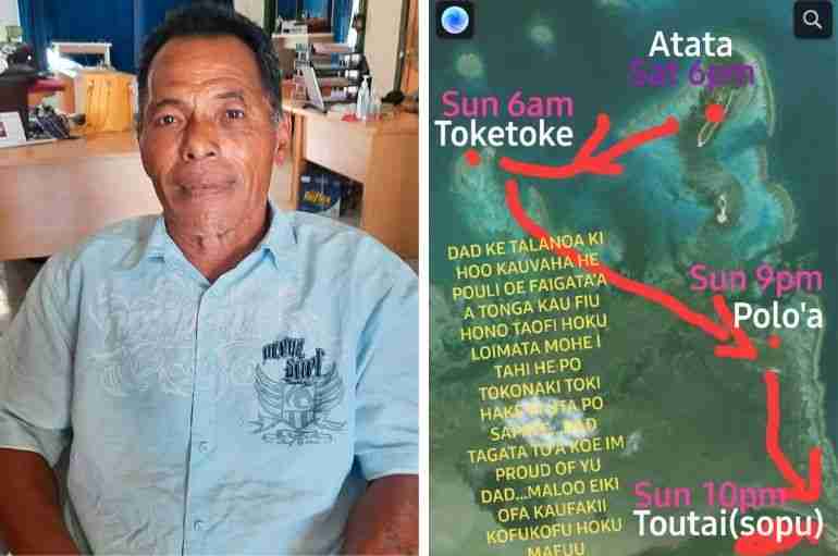 tongan man swims 27 hours tsunami