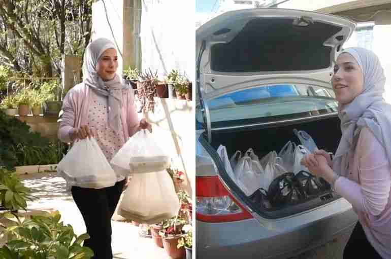 syrian woman ramadan taxi free meals hiba zien