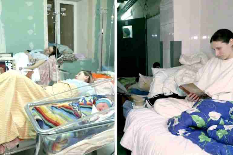 ukraine mothers hospital basements birth