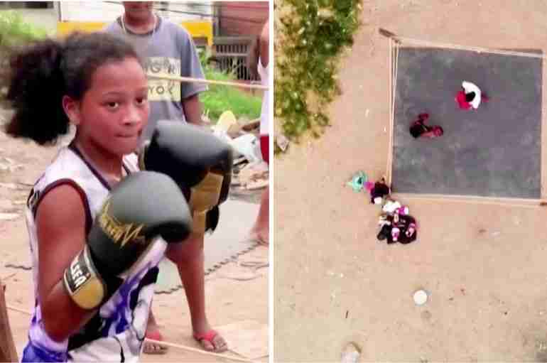 brazil favelas children boxing
