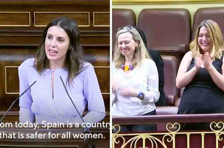 spain only yes means yes bill rape sex without consent