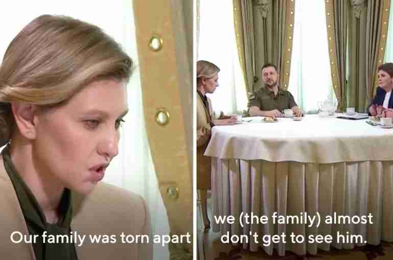 ukraine first lady olena zelenska interview family