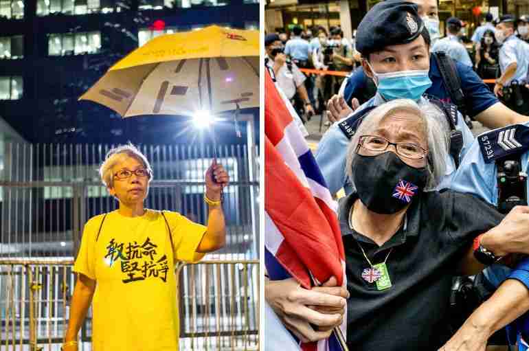 hong kong grandma wong jail 2019 protests
