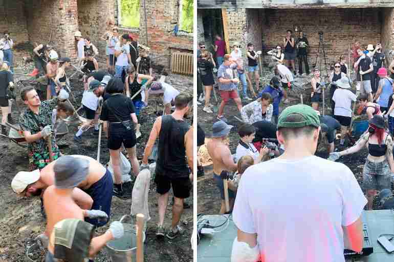 ukraine rave clean up russia war repair together